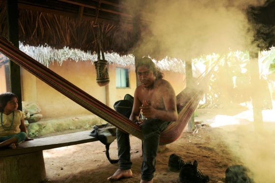 Bungey dans son hamac